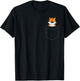 Tiger In a Pocket Cute Pocket Tiger T-Shirt - T-Shirt | Black