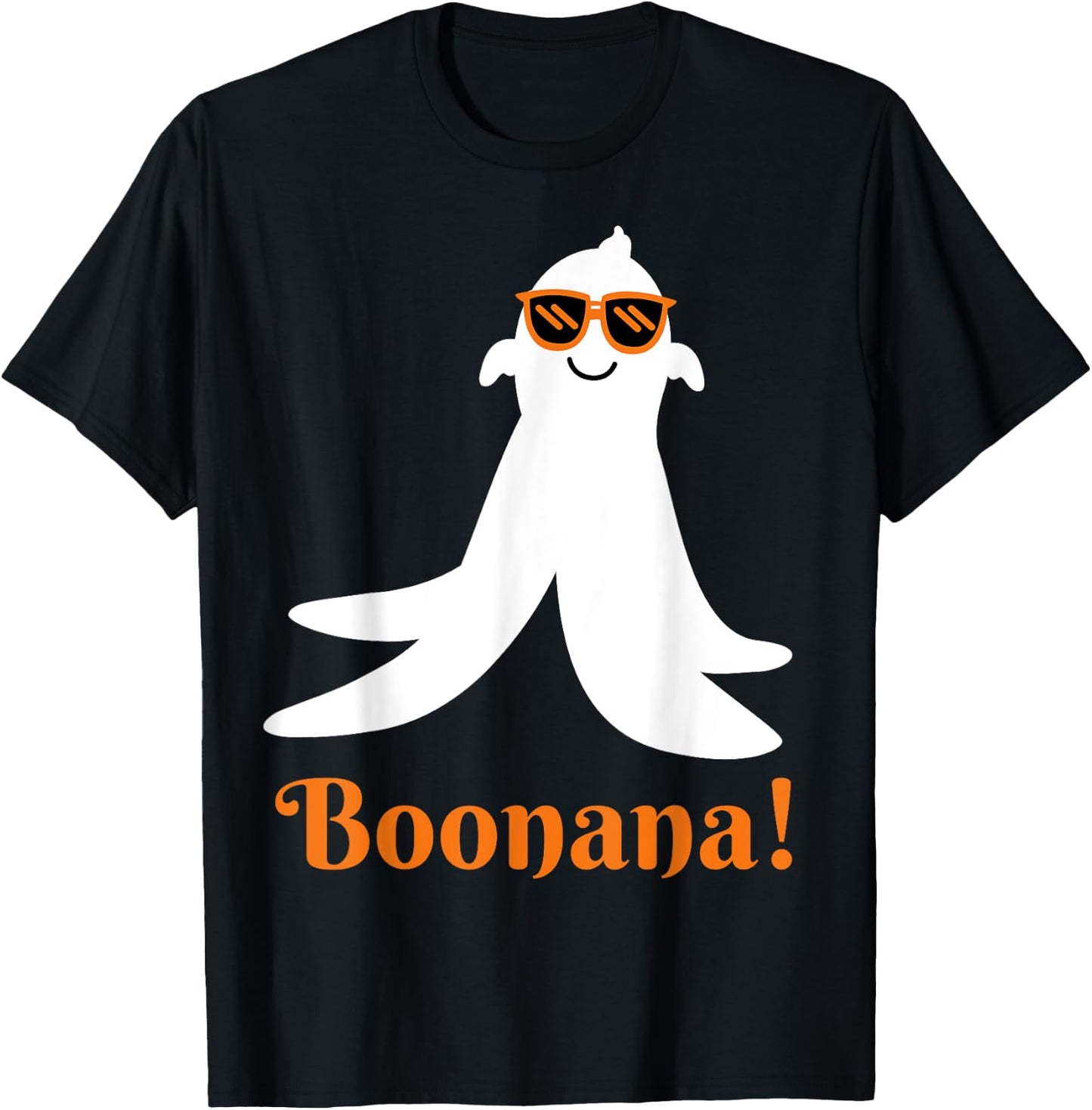 Boonana Boo-Nana Funny Halloween Costume Ghost Banana Puns T-Shirt - T-Shirt | Black