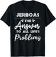 Jerboas Answer To All Problems Funny Animal Meme Humor T-Shirt - T-Shirt | Black