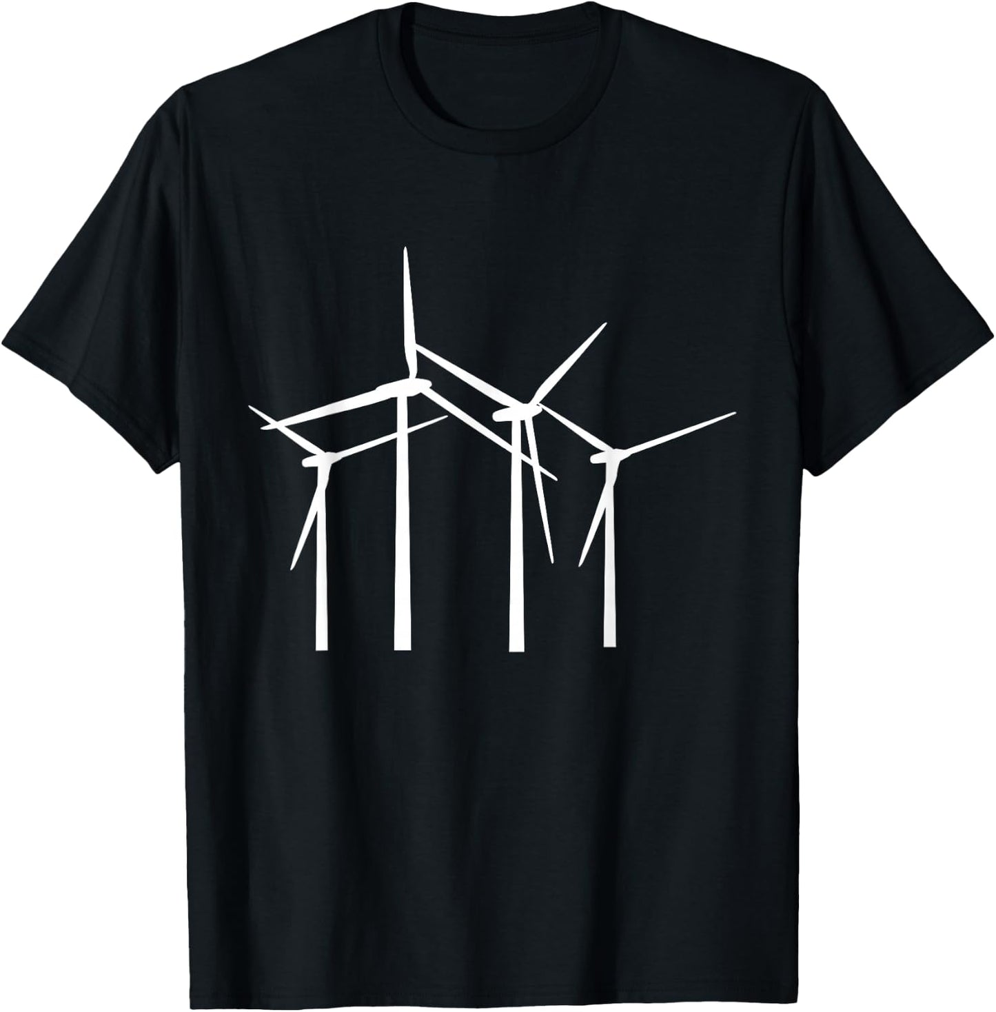 Wind Turbine Wind Energy Wind Turbine T-Shirt - T-Shirt | Black