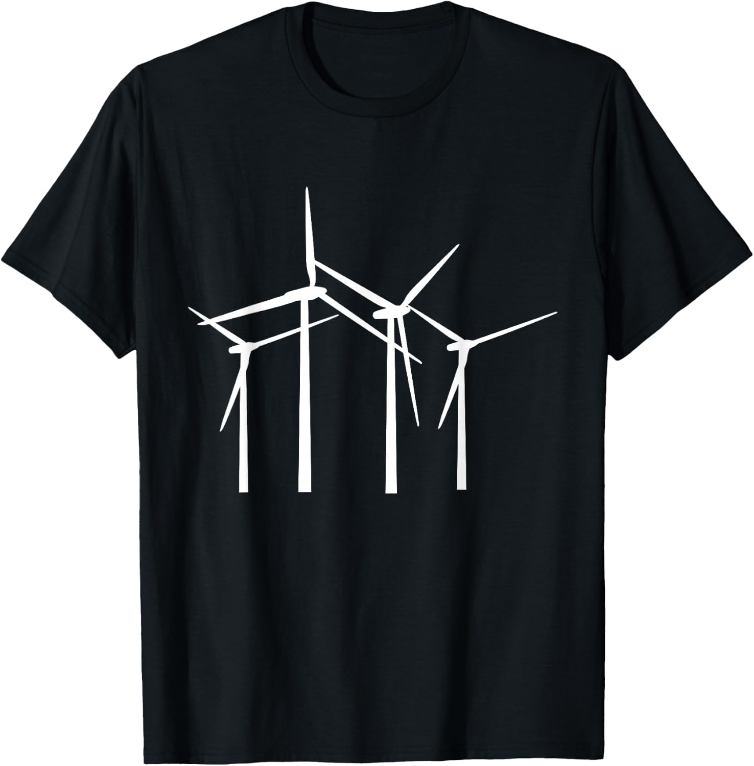 Wind Turbine Wind Energy Wind Turbine T-Shirt - T-Shirt | Black