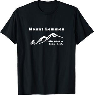 Mount Lemmon, Bicycle, Cycling, USA, Rocky Mountains T-Shirt - T-Shirt | Black