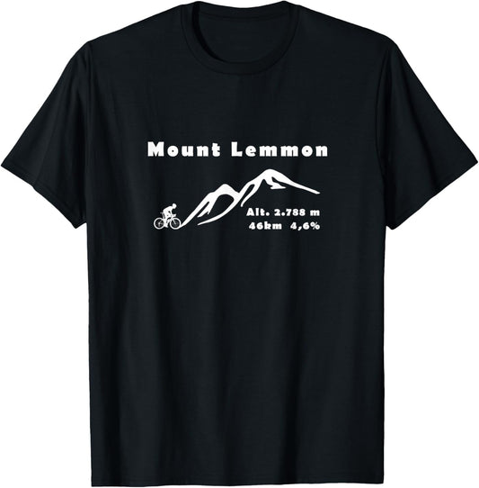 Mount Lemmon, Bicycle, Cycling, USA, Rocky Mountains T-Shirt - T-Shirt | Black