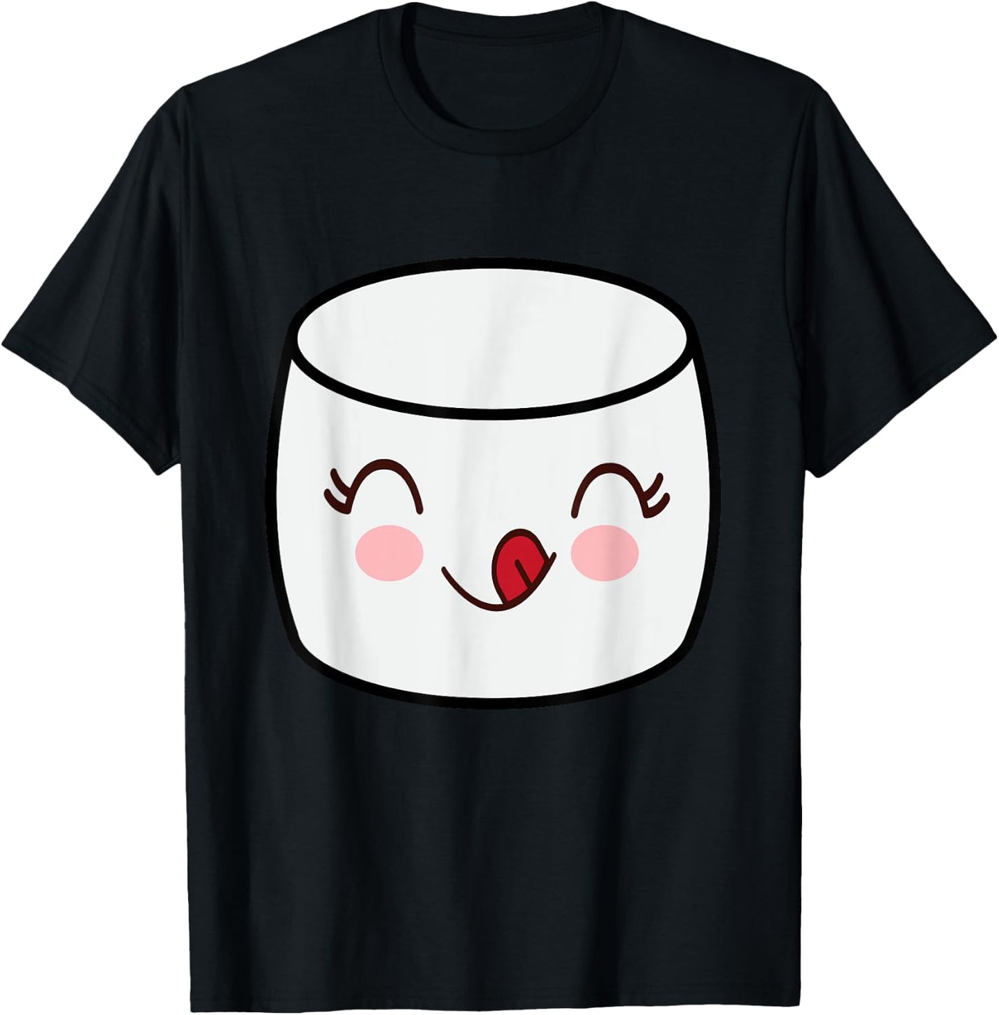 Kids Marshmallow funny fluffy fancy candy dress costume T-Shirt - T-Shirt | Black