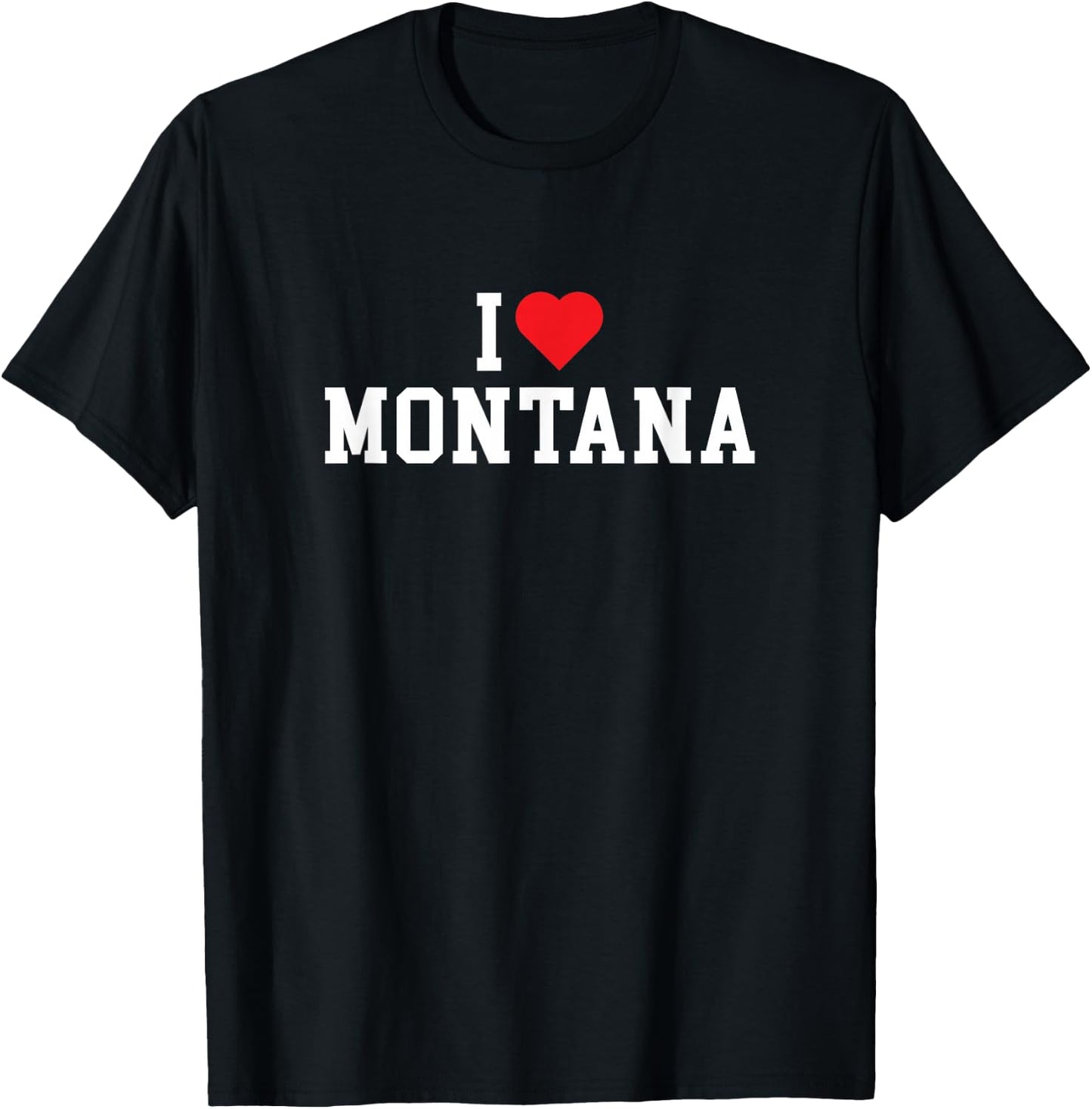 Montana - I Love Montana - MT - Throwback Design - Classic T-Shirt - T-Shirt | Black