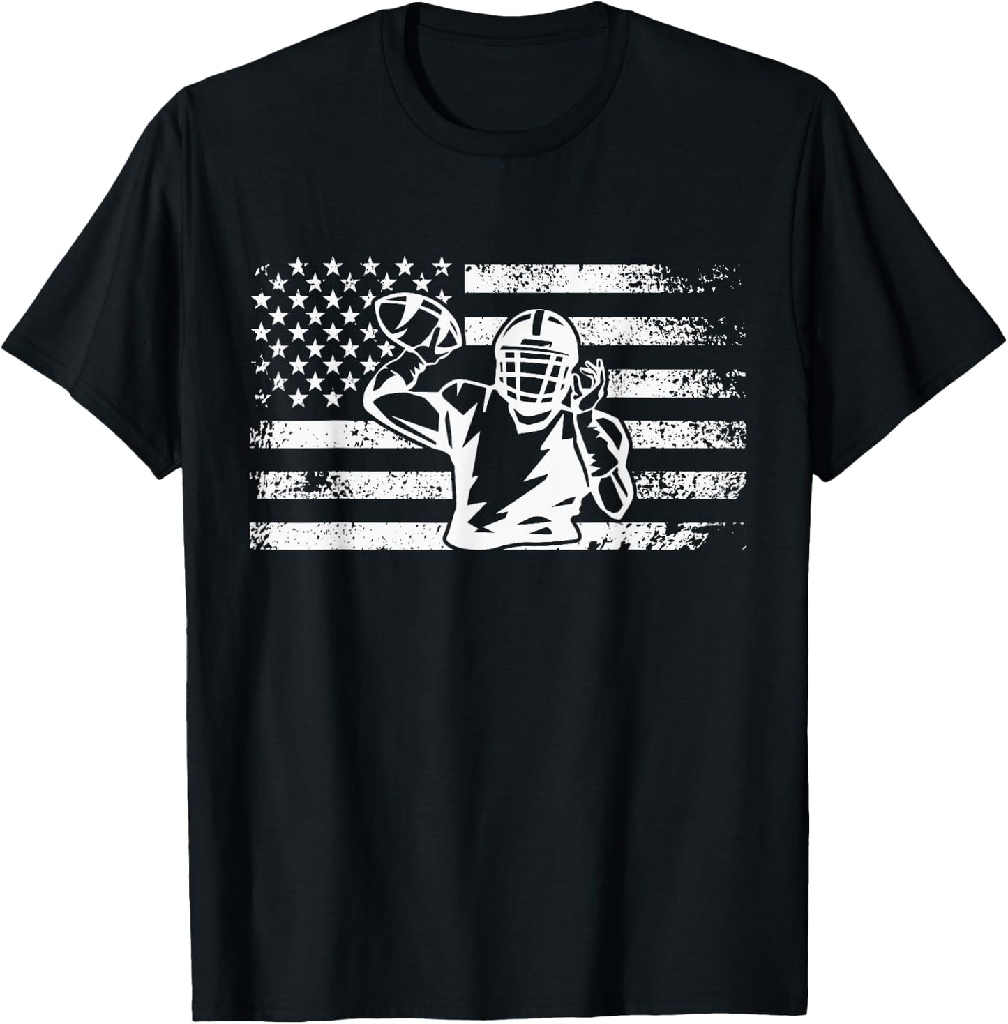 American Football Clothing - Football T-Shirt - T-Shirt | Black