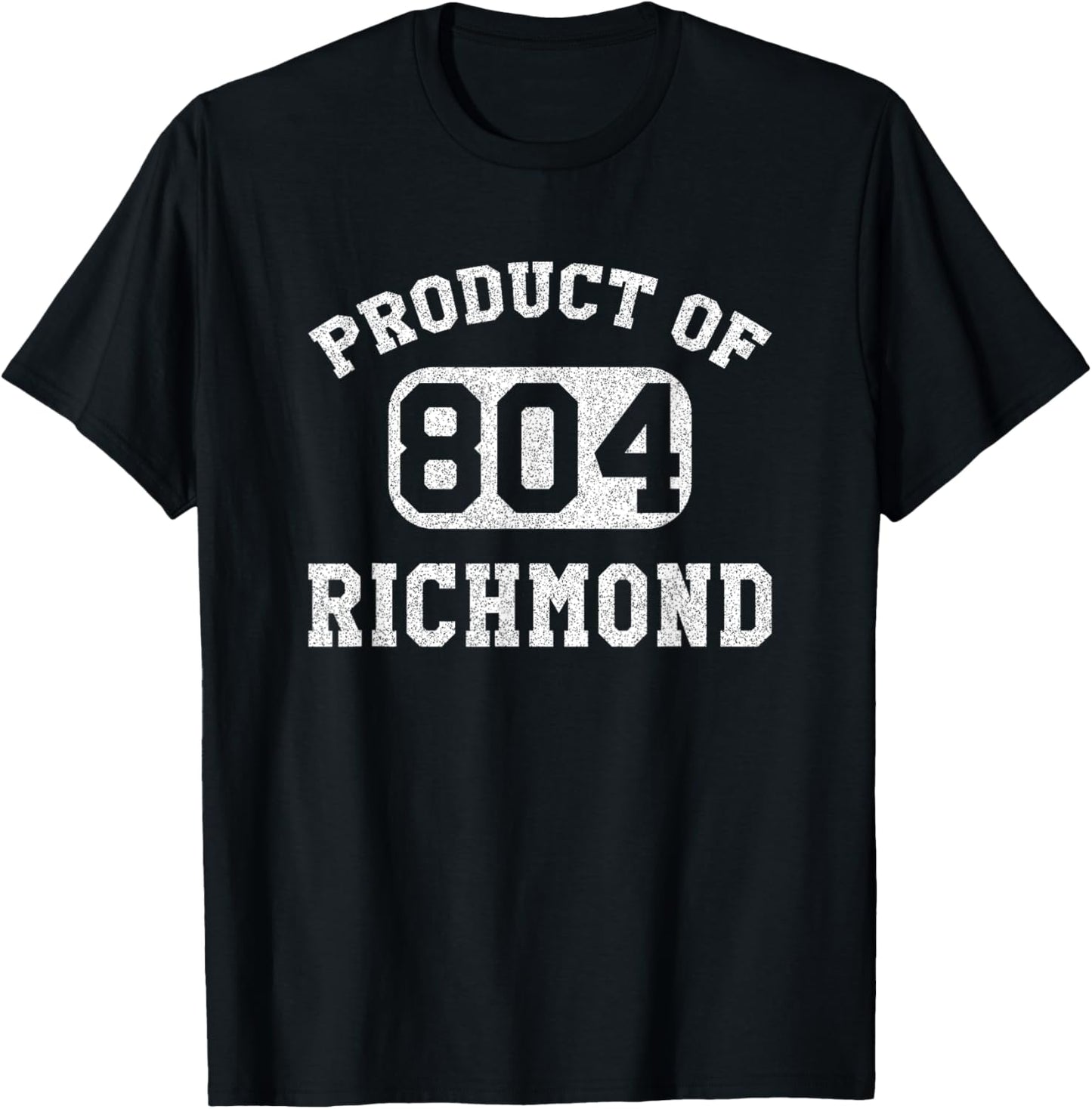 Richmond Virginia Vintage Retro Area Code T-Shirt - T-Shirt | Black