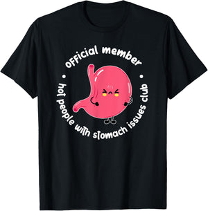 Gastroparesis Awareness Month Funny Gastroparesis Warrior T-Shirt - T-Shirt | Black