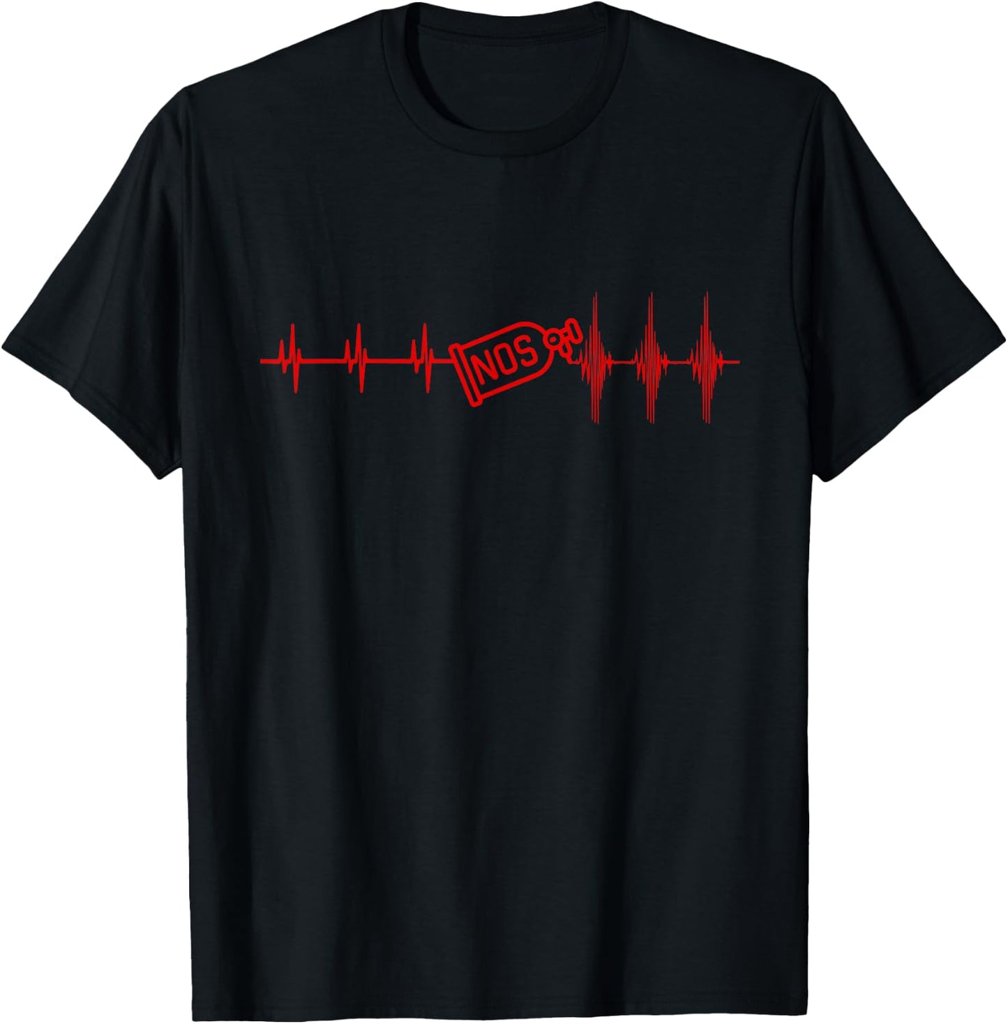 Funny My Heartrate Before and After Nitrous Oxide NOS T-Shirt - T-Shirt | Black