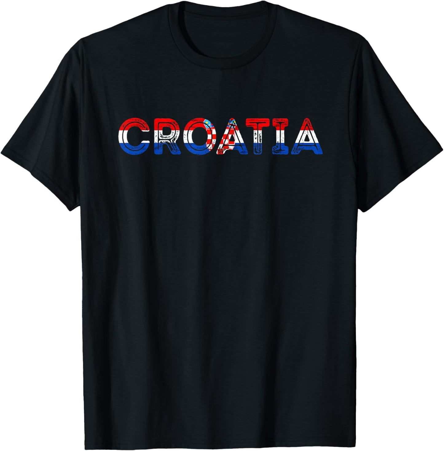 Croatia Hrvatska Croatian Pride Croatian Roots Croatian Flag T-Shirt - T-Shirt | Black