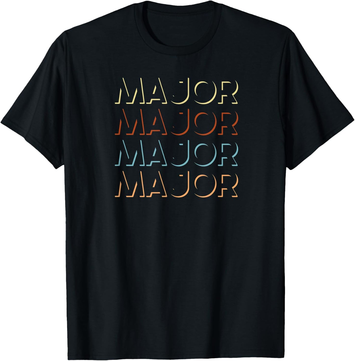 Major First Name My Personalized Named T-Shirt - T-Shirt | Black