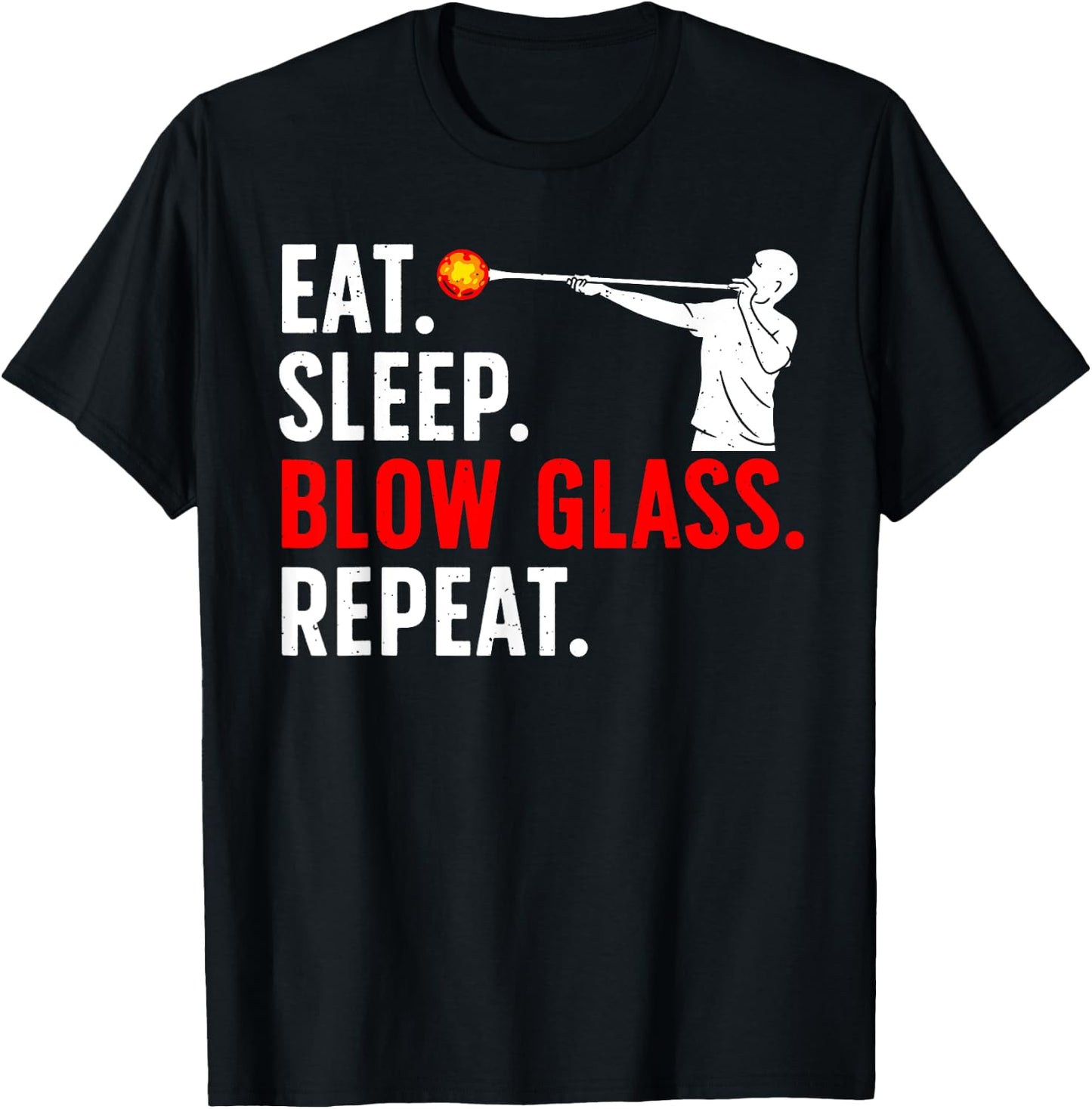 Funny Glassblowing Women Glass Blowing Glassblower T-Shirt - T-Shirt | Black