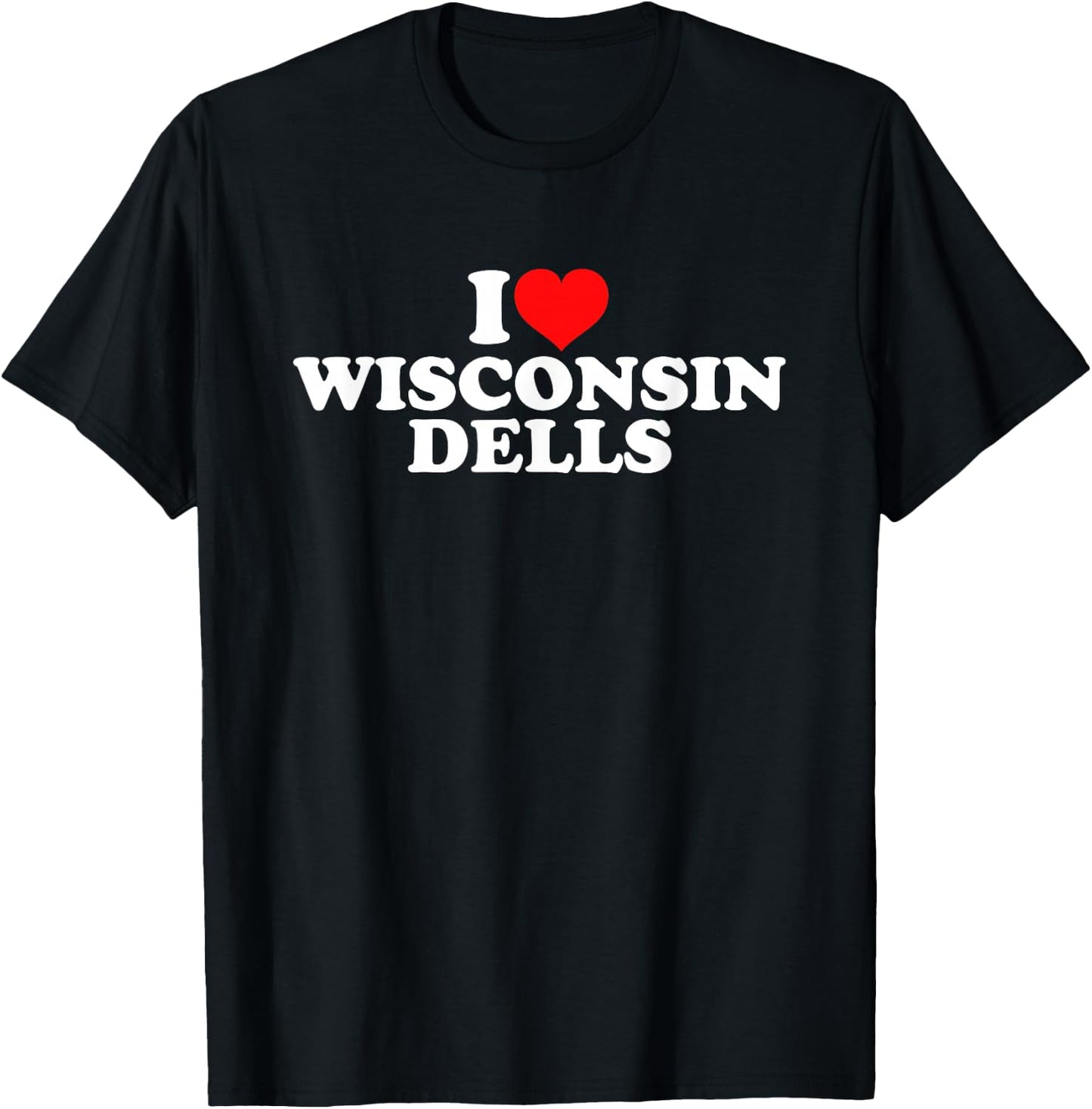 I Love Wisconsin Dells T-Shirt - T-Shirt | Black