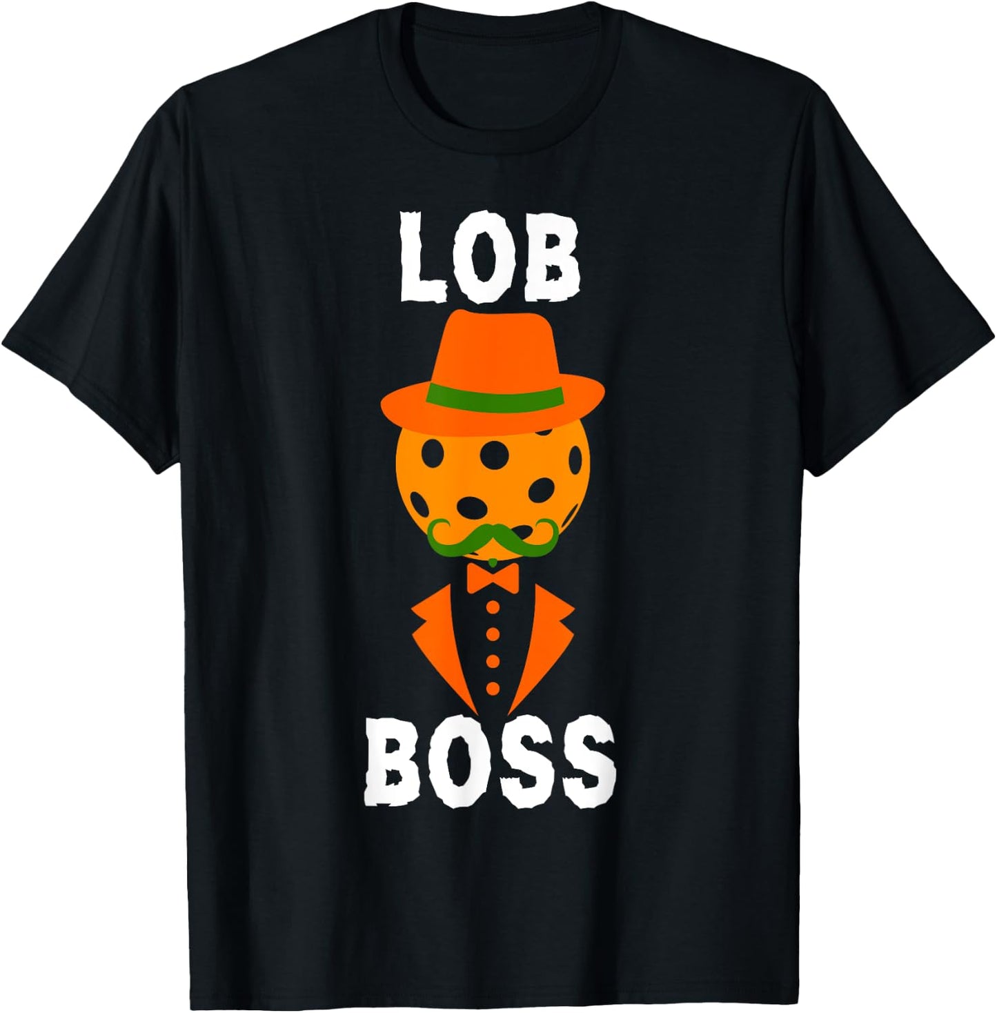 Lob Boss Funny Halloween Pickleball for Pickleball Lover T-Shirt - T-Shirt | Black