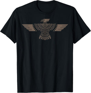 Native American Thunderbird Indigenous Peoples Day T-Shirt - T-Shirt | Black