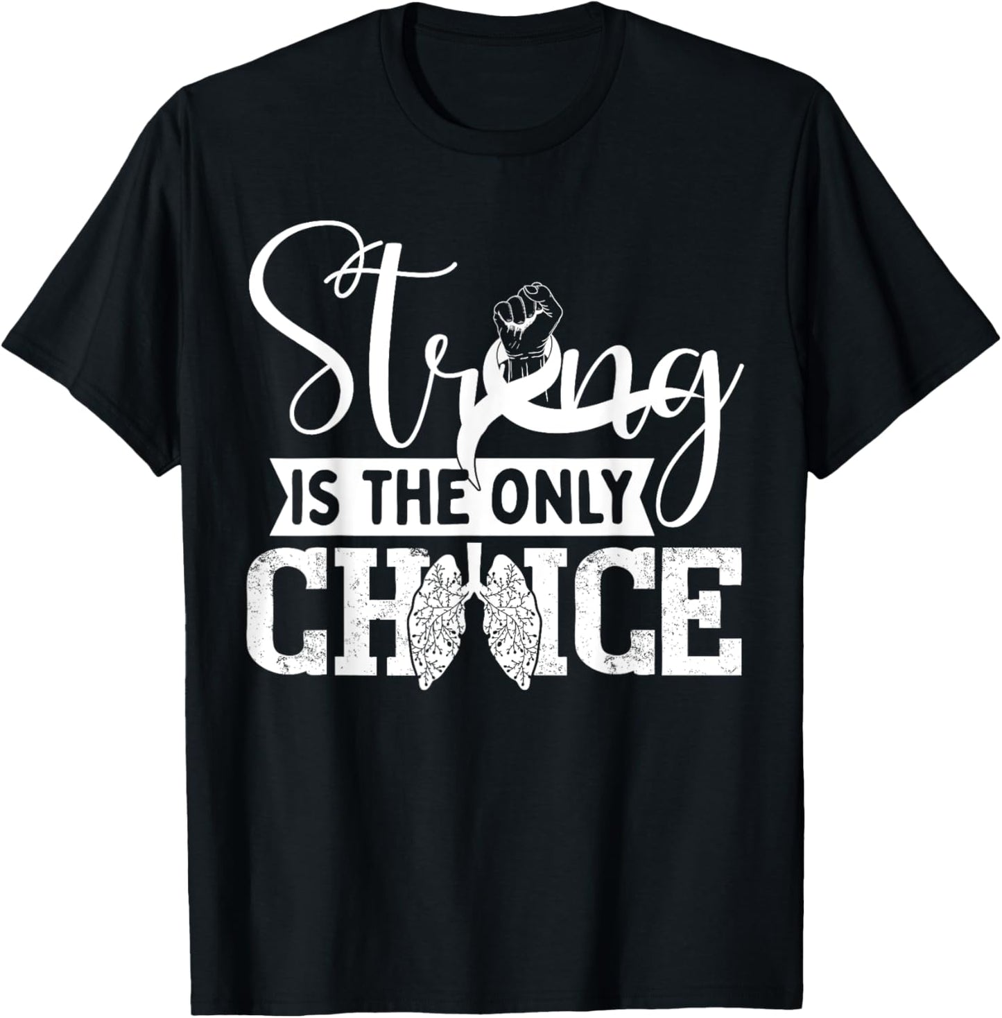 Lung Cancer Awareness T-Shirt - T-Shirt | Black