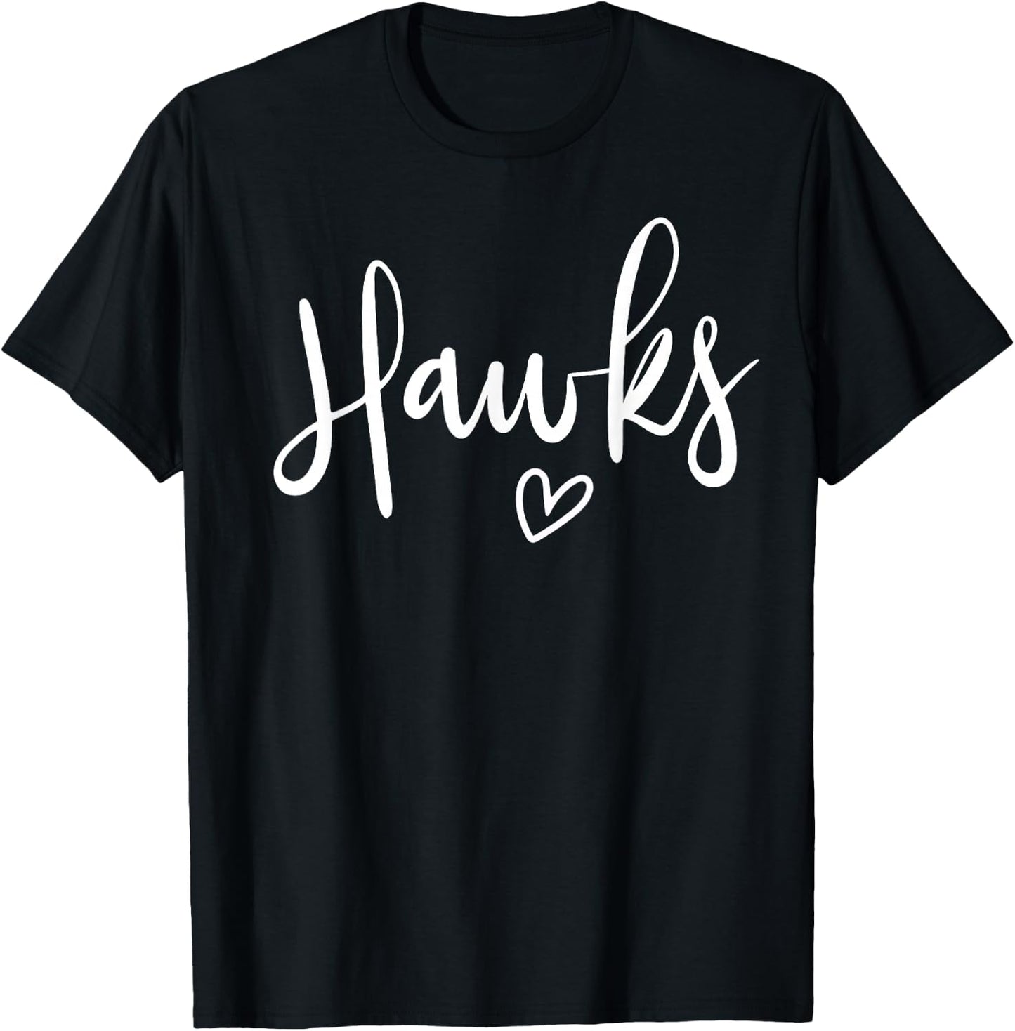 Hawks High School Hawks Sports Team Women's Hawks T-Shirt - T-Shirt | Black