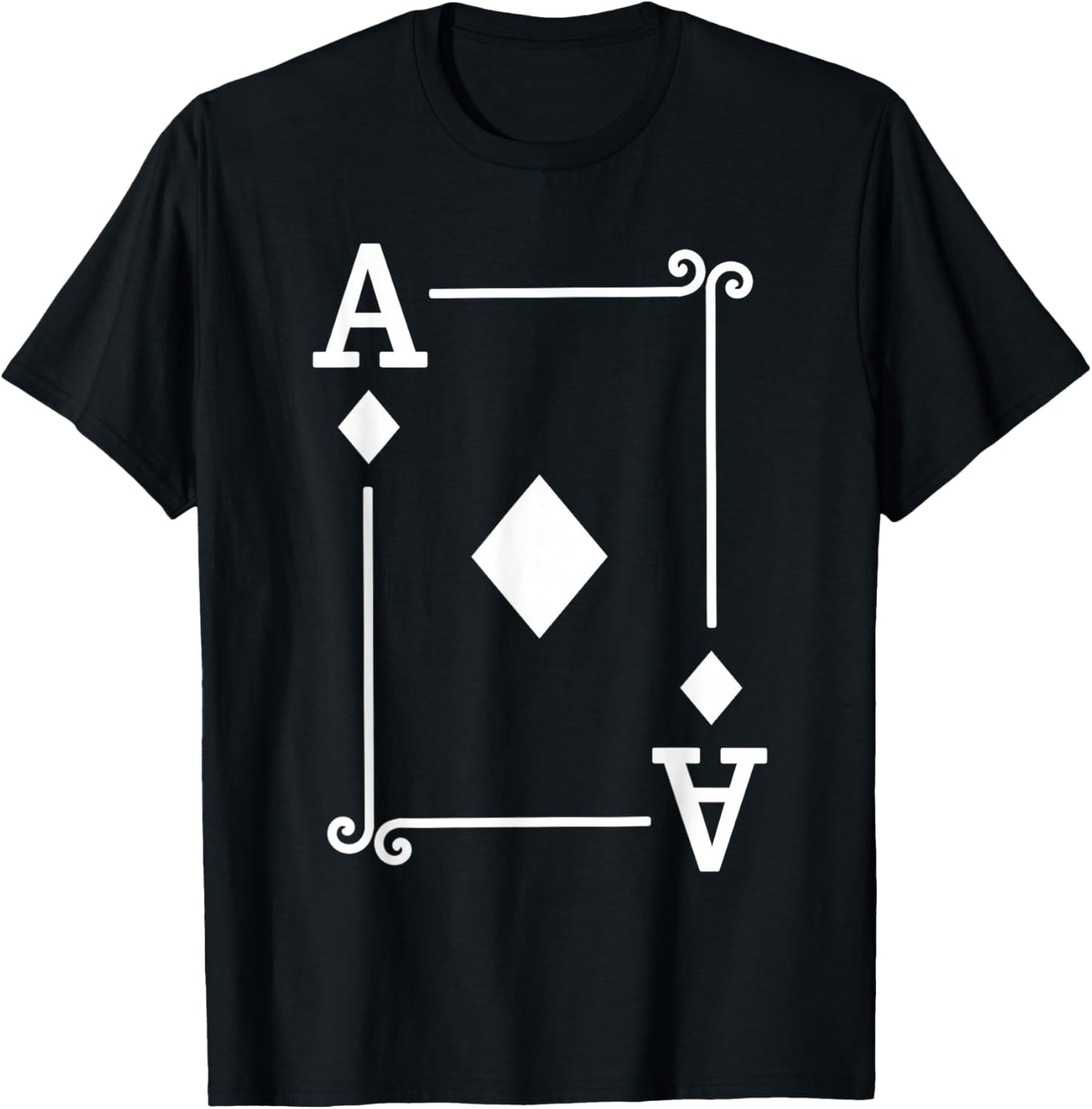 Playing Cards Costume - Ace Diamonds Card - Ace Card T-Shirt - T-Shirt | Black