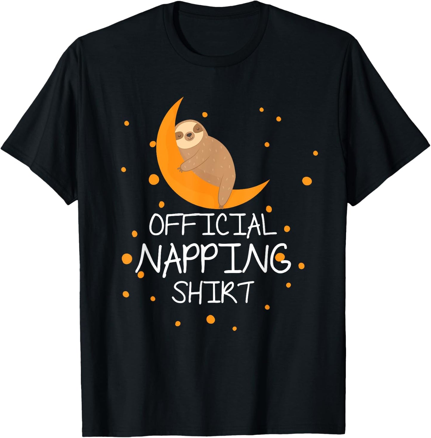 Official napping Shirt cute sloth T-Shirt - T-Shirt | Black