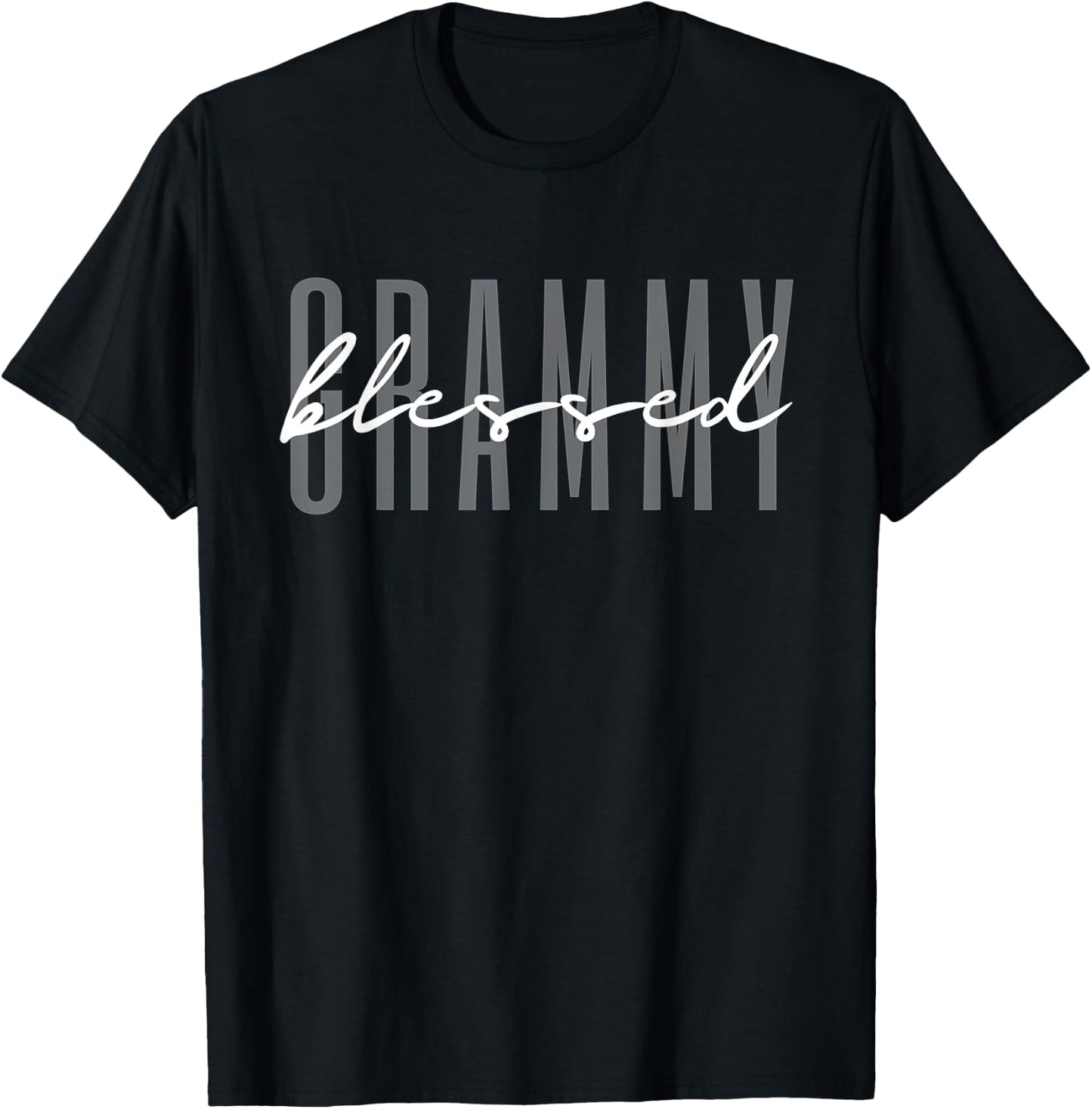 Blessed Grammy Blessed to be Called Grandmother T-Shirt - T-Shirt | Black