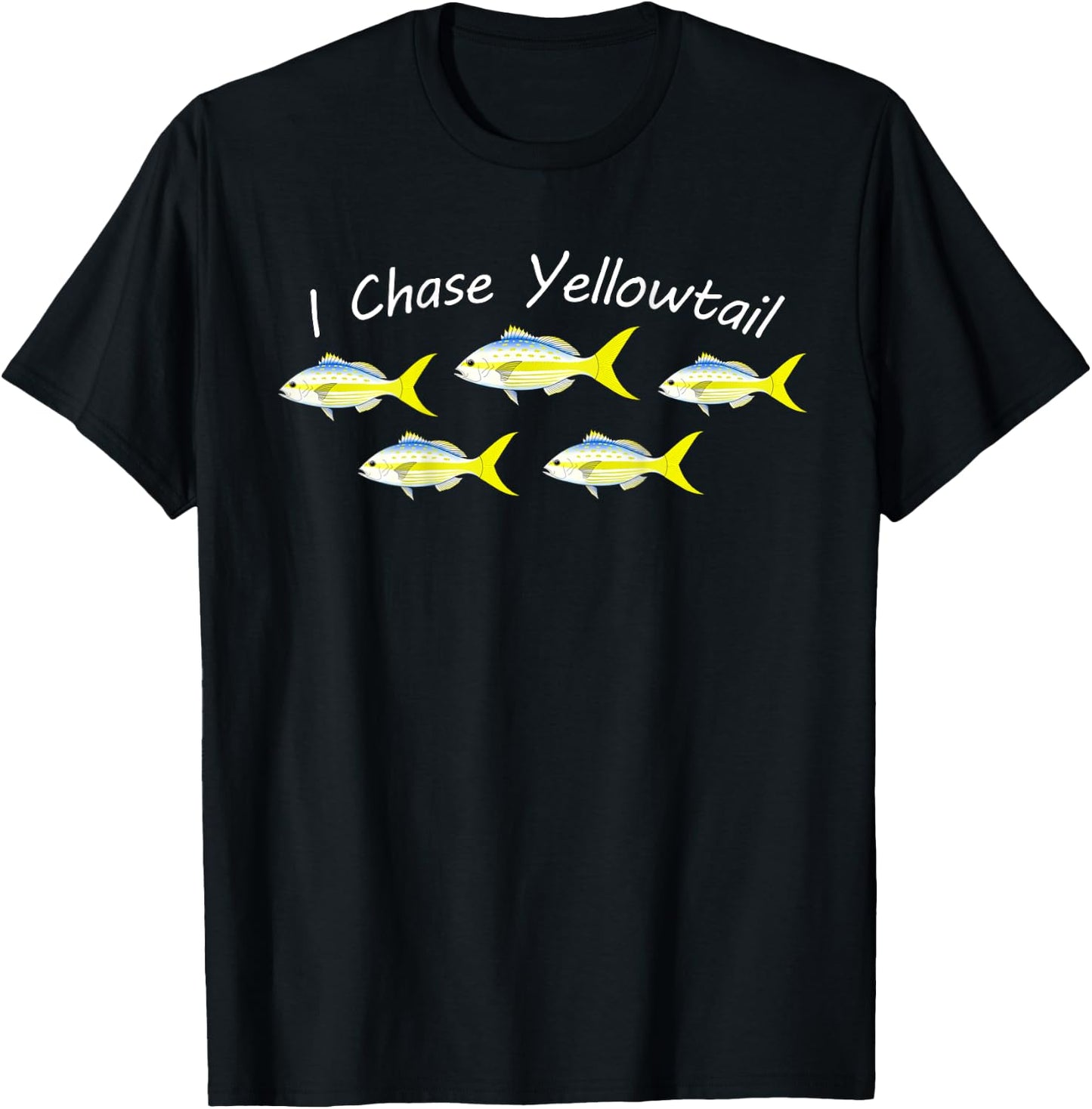 Yellowtail Snapper Fishing T-Shirt - T-Shirt | Black