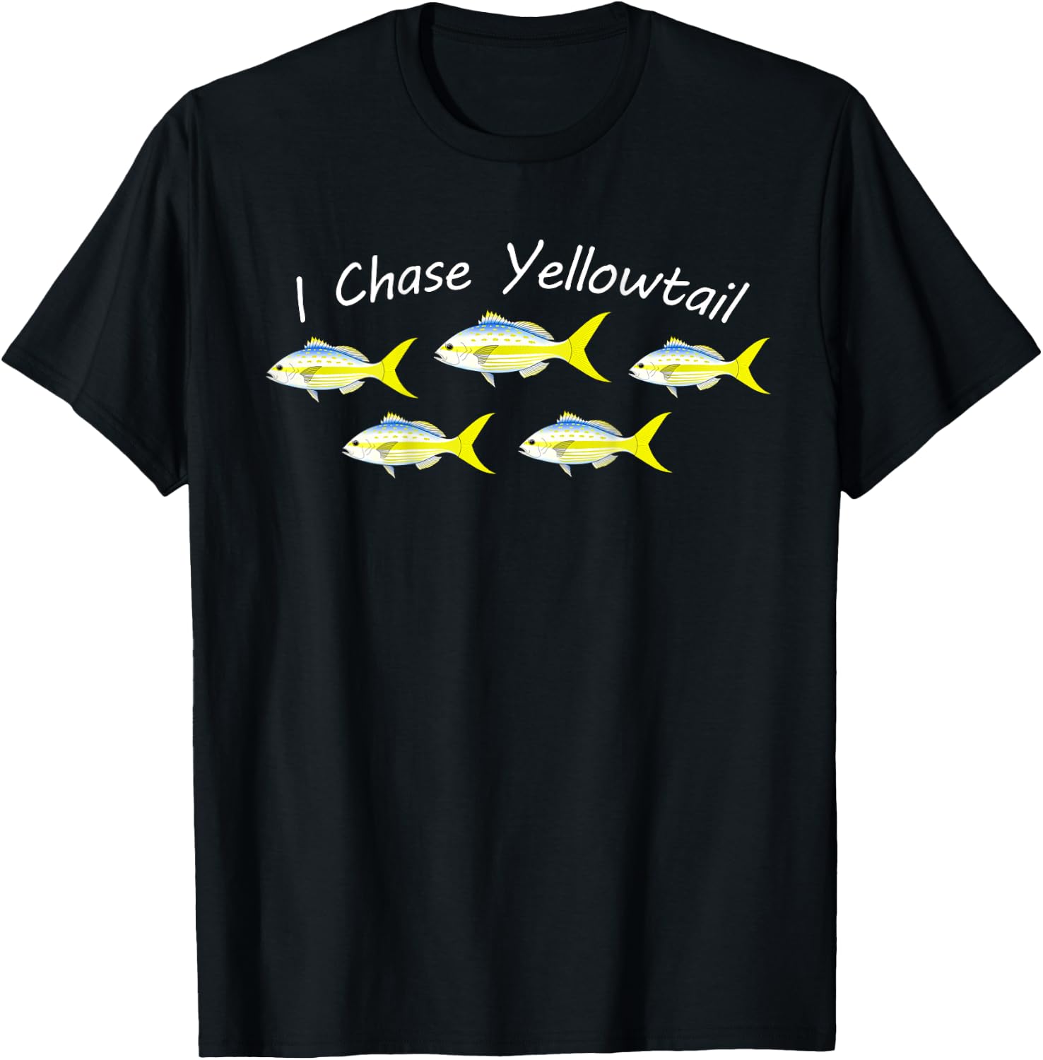 Yellowtail Snapper Fishing T-Shirt - T-Shirt | Black