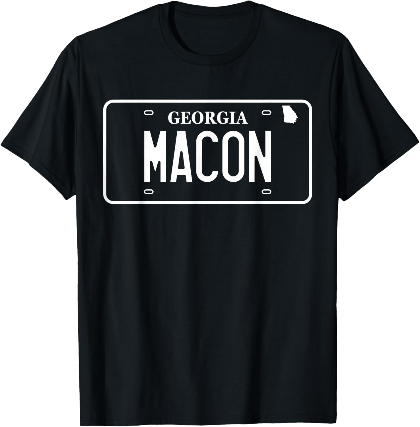 Macon Georgia License Plate, Macon T-Shirt - T-Shirt | Black
