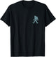 Funny Bigfoot Sasquatch Big Foot Squatch Pocket Minimalist T-Shirt - T-Shirt | Black