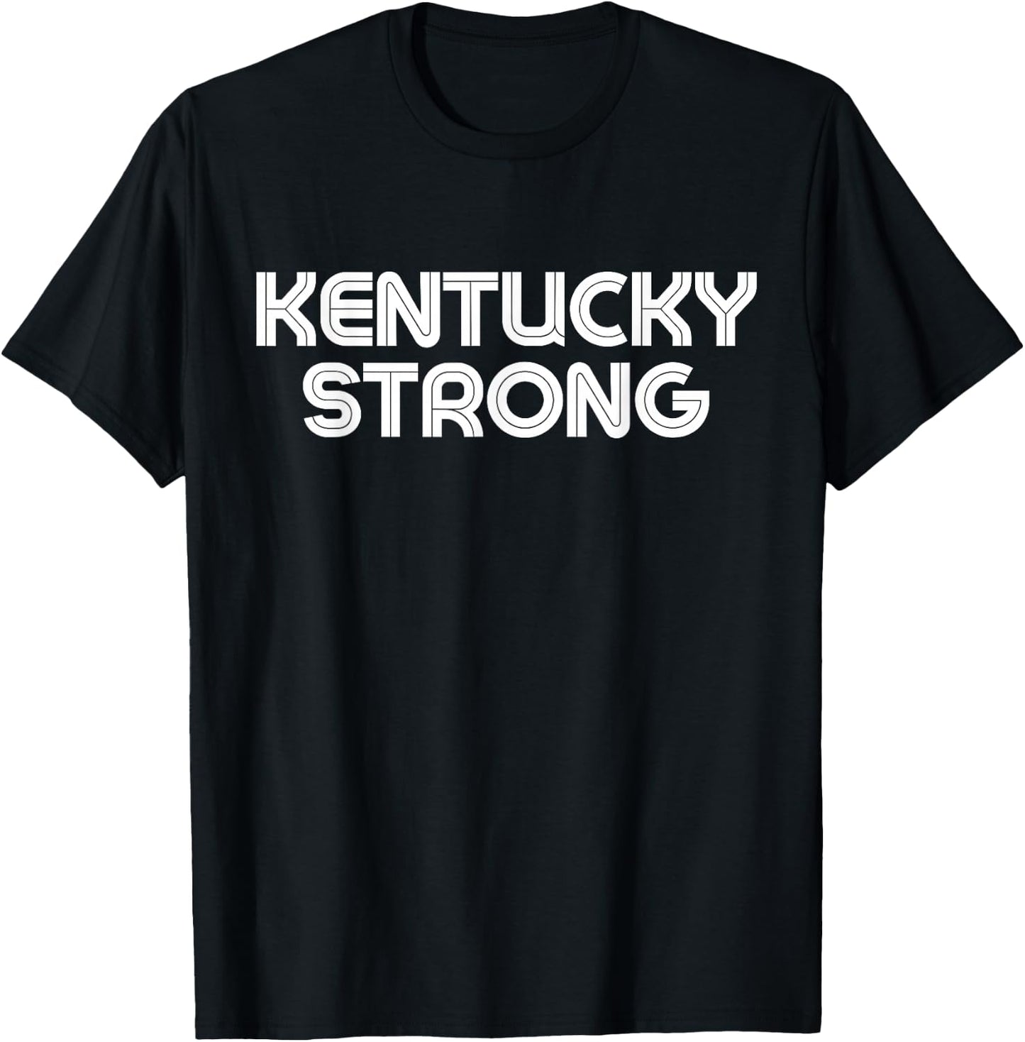 Retro Vintage Kentucky Strong & Kentucky Proud T-Shirt - T-Shirt | Black