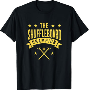 The Shuffleboard Champion T-Shirt - T-Shirt | Black