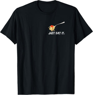 I love spaghetti with tomato sauce - pasta lover fork noods T-Shirt - T-Shirt | Black