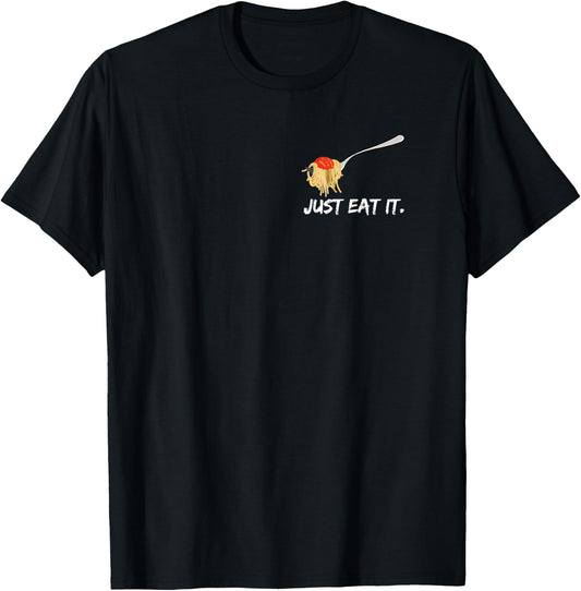 I love spaghetti with tomato sauce - pasta lover fork noods T-Shirt - T-Shirt | Black