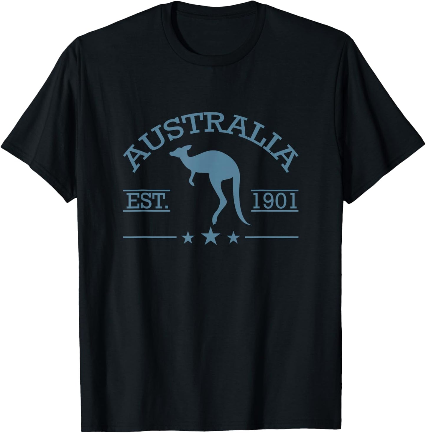 Australia Kangaroo since 1901 Marsupial T-Shirt - T-Shirt | Black