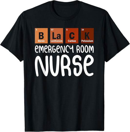 ER Emergency Room Nurse Nurses Day T-Shirt - T-Shirt | Black