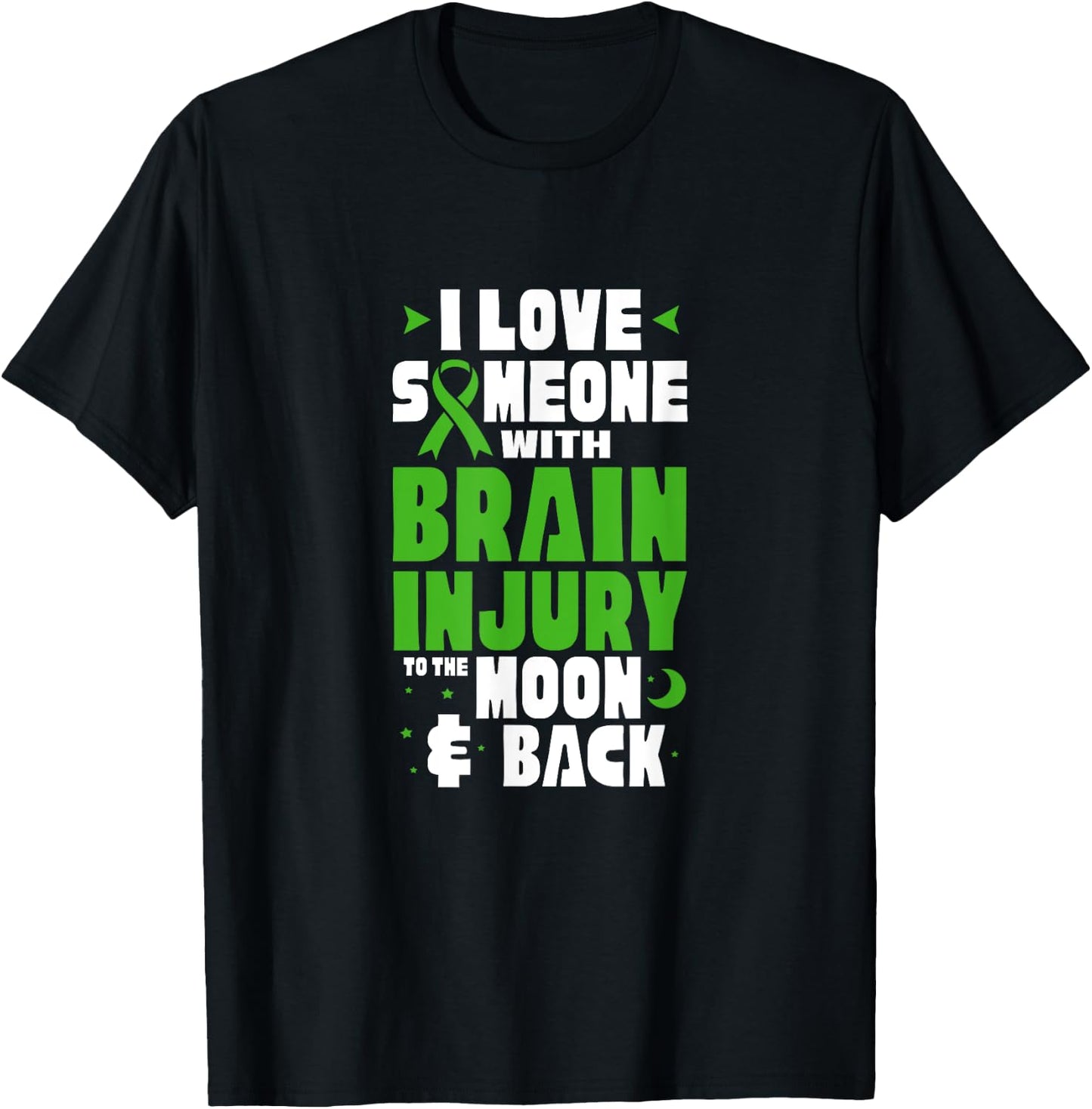 Traumatic Brain Injury I Love Someone With Brain Injury T-Shirt - T-Shirt | Black