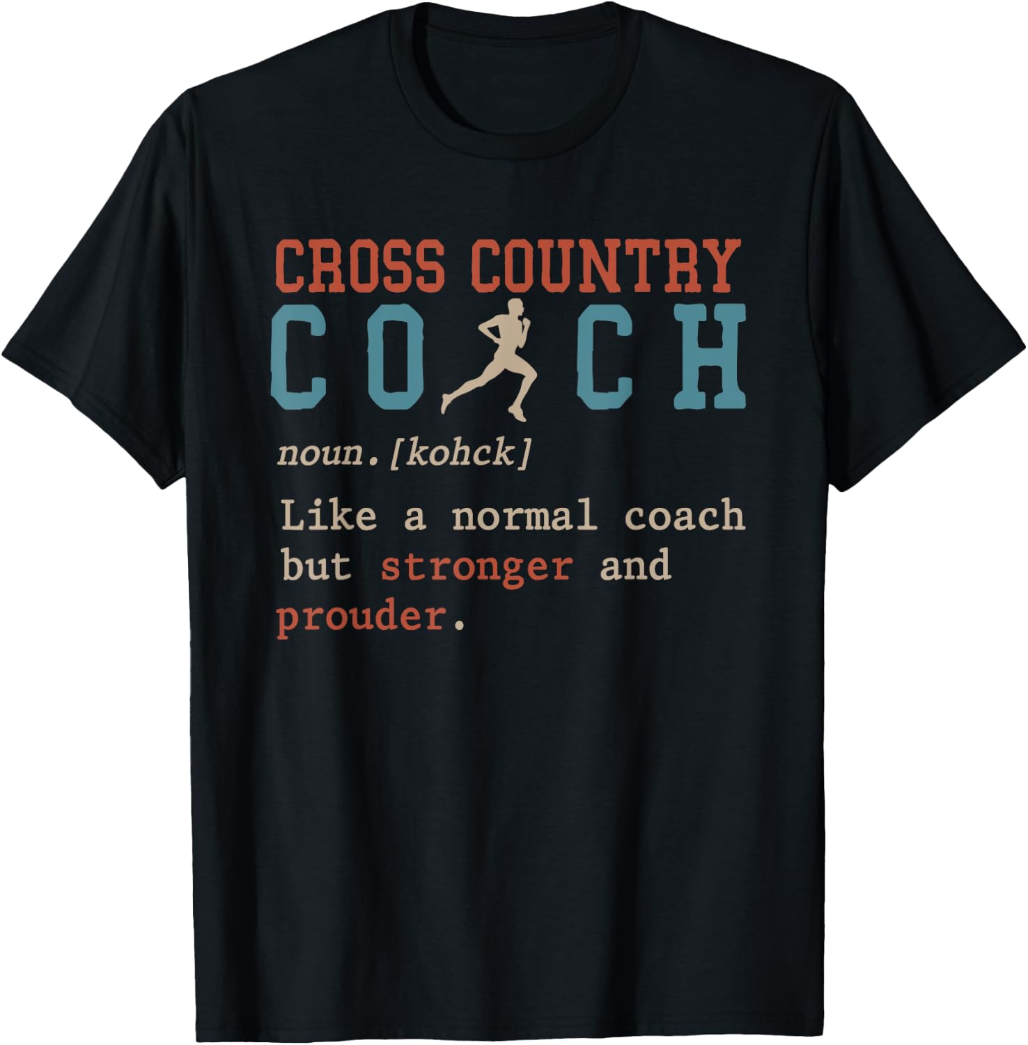 Cross Country Coach, Sports Coaching T-Shirt - T-Shirt | Black