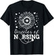 Director of Nursing Sunflower Stethoscope T-Shirt - T-Shirt | Black