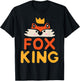 Fox King T-Shirt - T-Shirt | Black