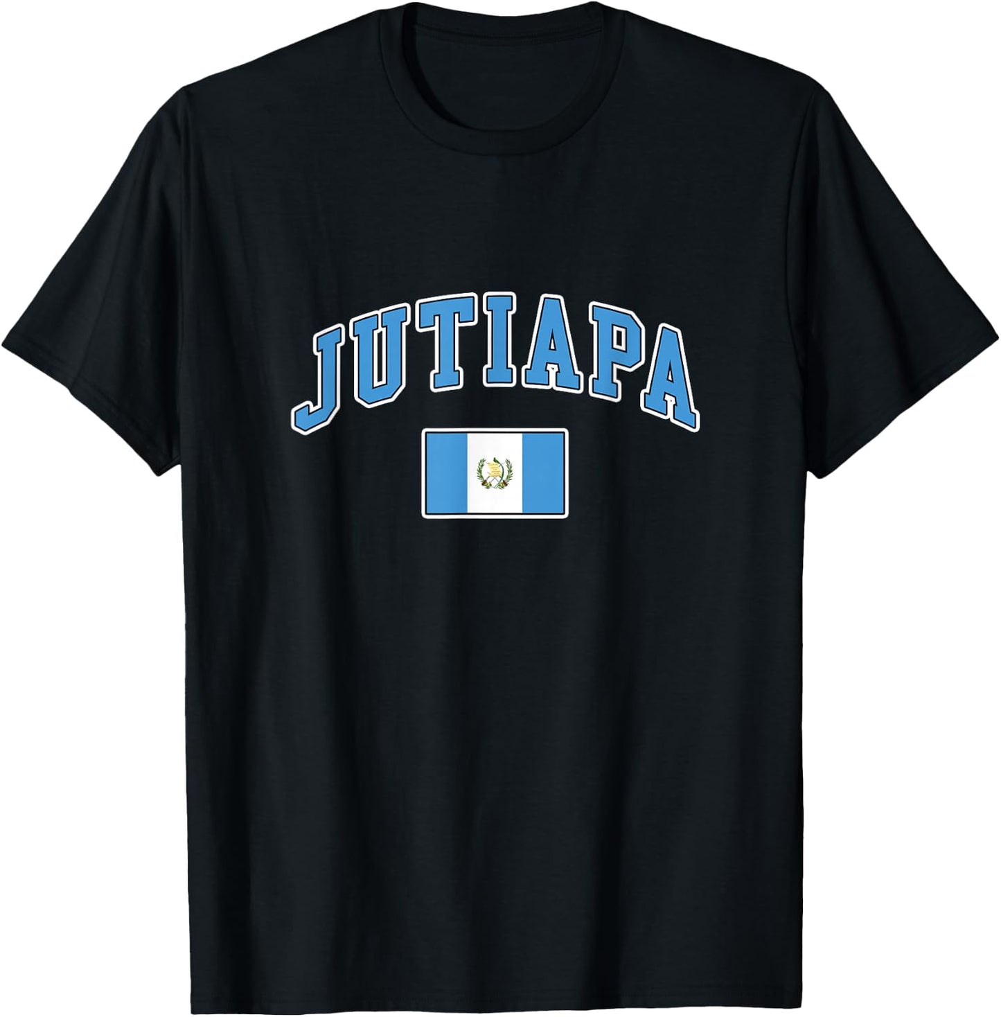 Jutiapa con la bandera de Guatemala T-Shirt - T-Shirt | Black