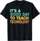 It's A Good Day To Teach Technology Retro Technology Teacher Women T-Shirt - T-Shirt | Black