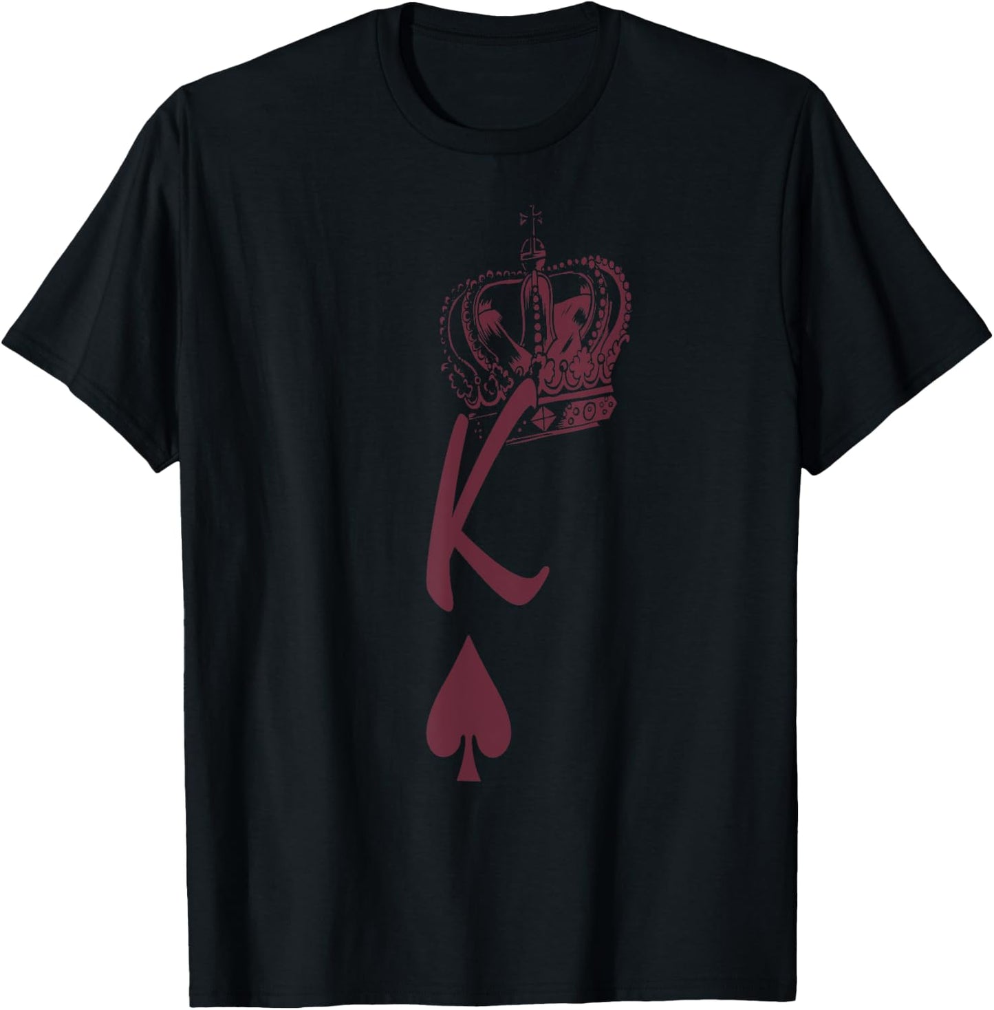 King of Hearts Poker Players, King of Hearts Men Valentine's T-Shirt - T-Shirt | Black