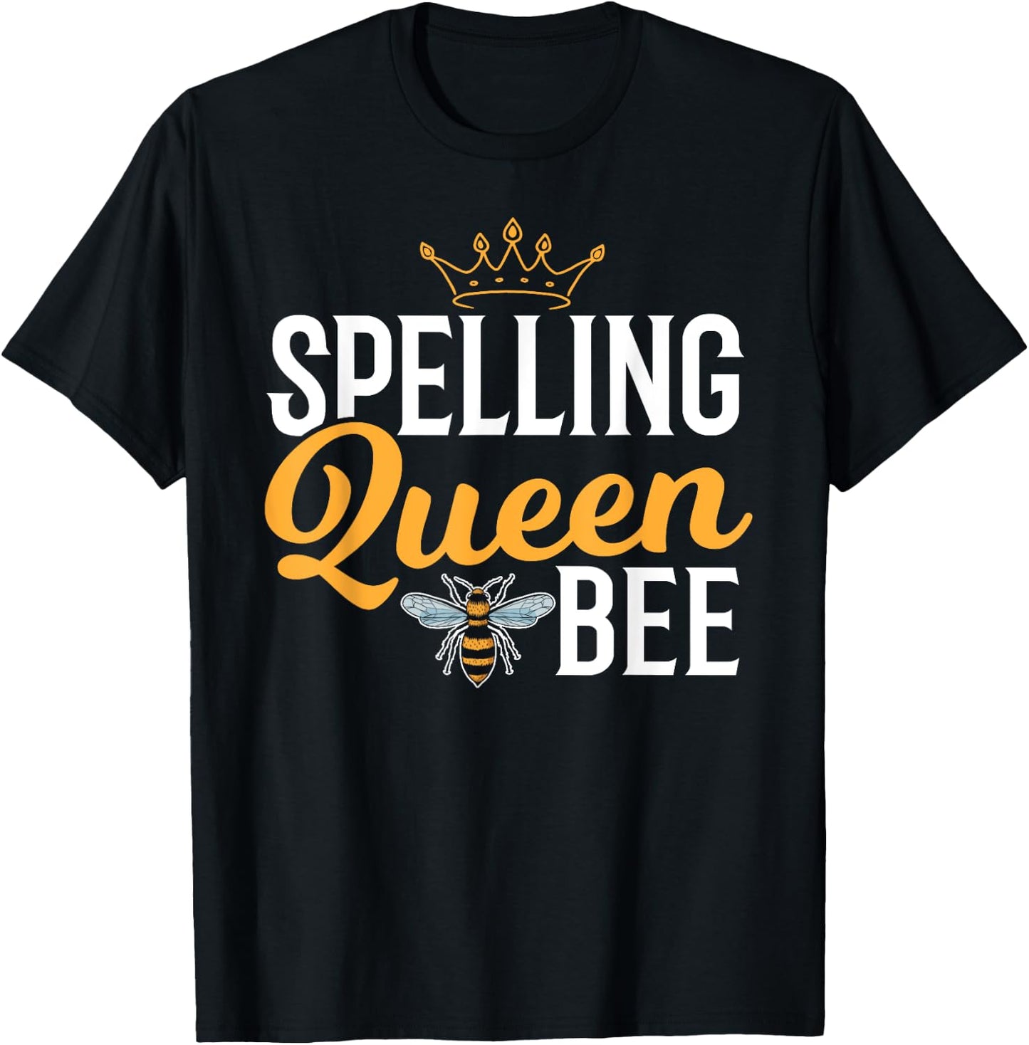 Spelling Bee Queen - School Competition Girl Spelling Bee T-Shirt - T-Shirt | Black