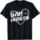 Funny Swimming Swim Grandma USA Flag T-Shirt - T-Shirt | Black