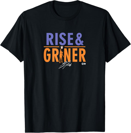 BRITTNEY GRINER: RISE AND GRINER - Phoenix Basketball T-Shirt - T-Shirt | Black