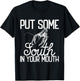 Put Some South In Your Mouth Craw Fish Funny Crawfish Boil T-Shirt - T-Shirt | Black