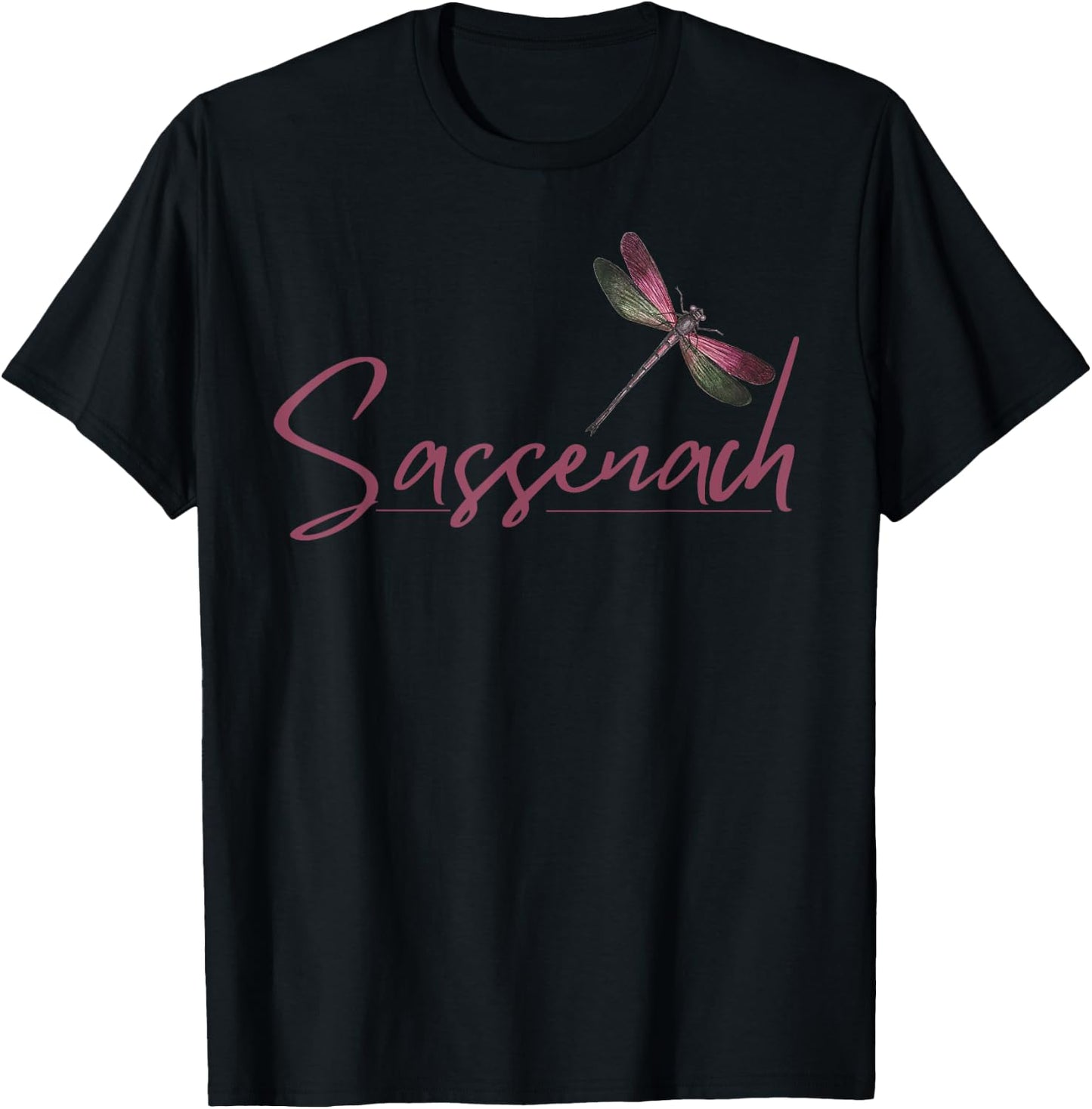 Sassenach Dragonfly Gaelic Scottish Design T-Shirt - T-Shirt | Black