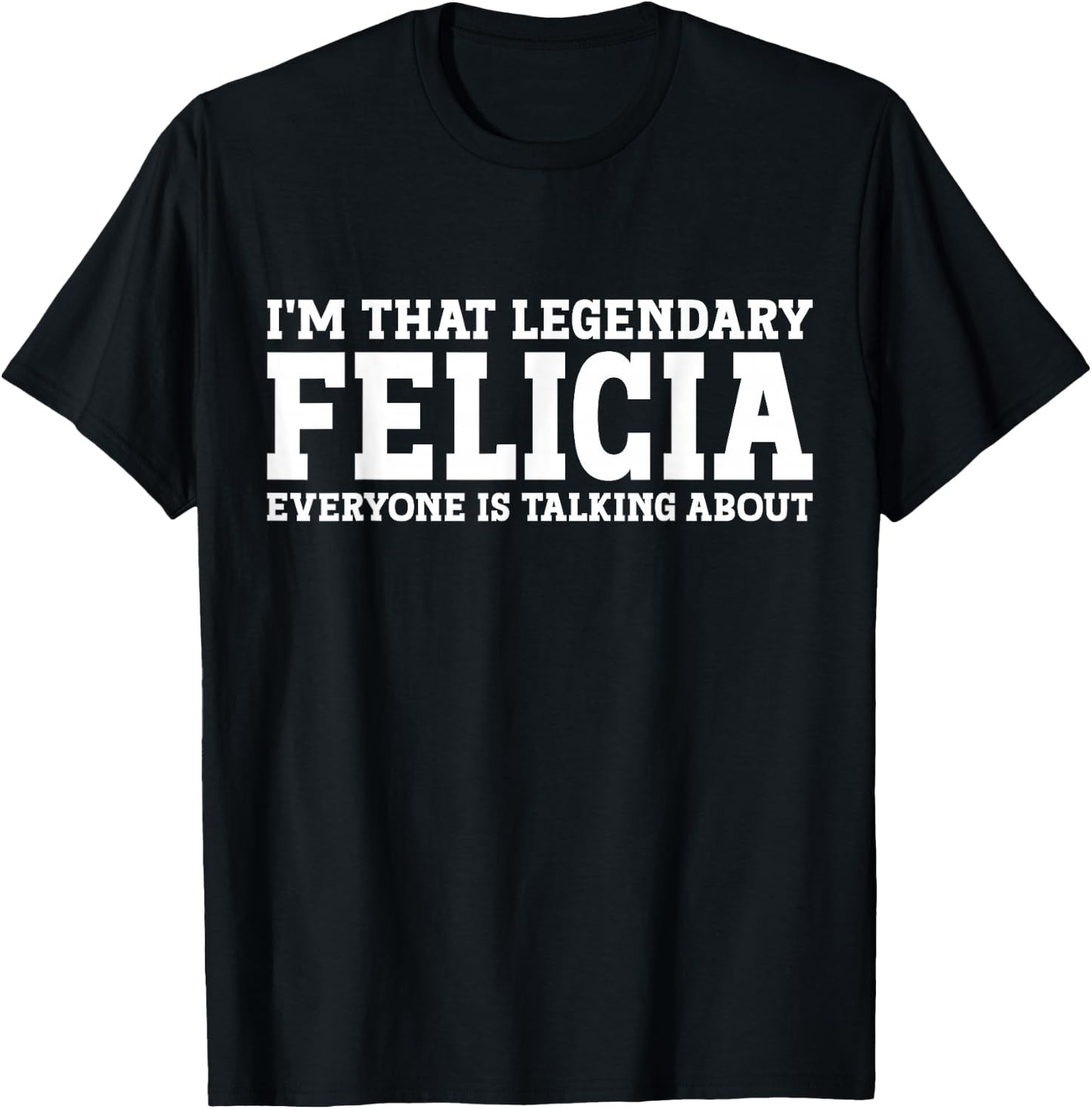 Felicia personal name Women T-Shirt - T-Shirt | Black