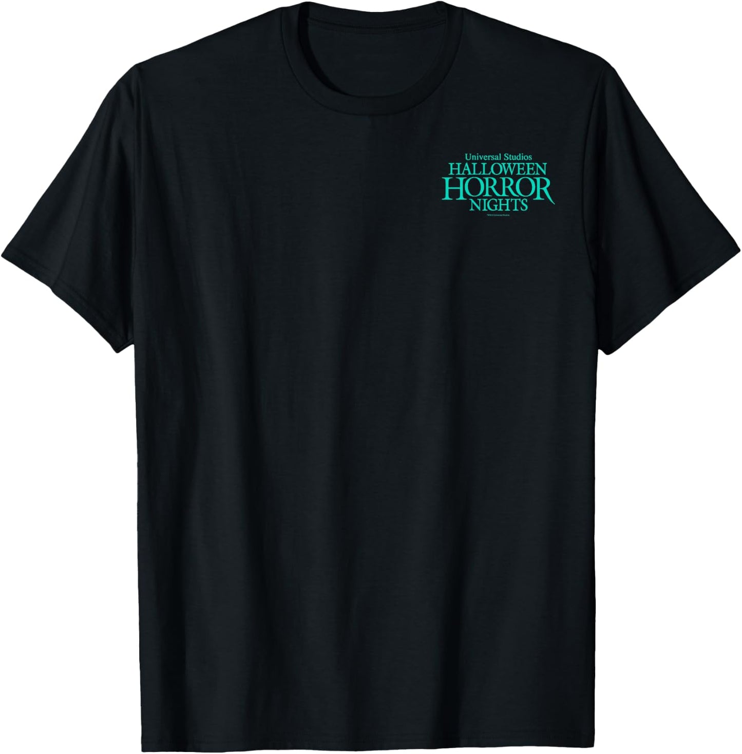 Halloween Horror Nights HHN Universal Monsters Front & Back T-Shirt - T-Shirt | Black