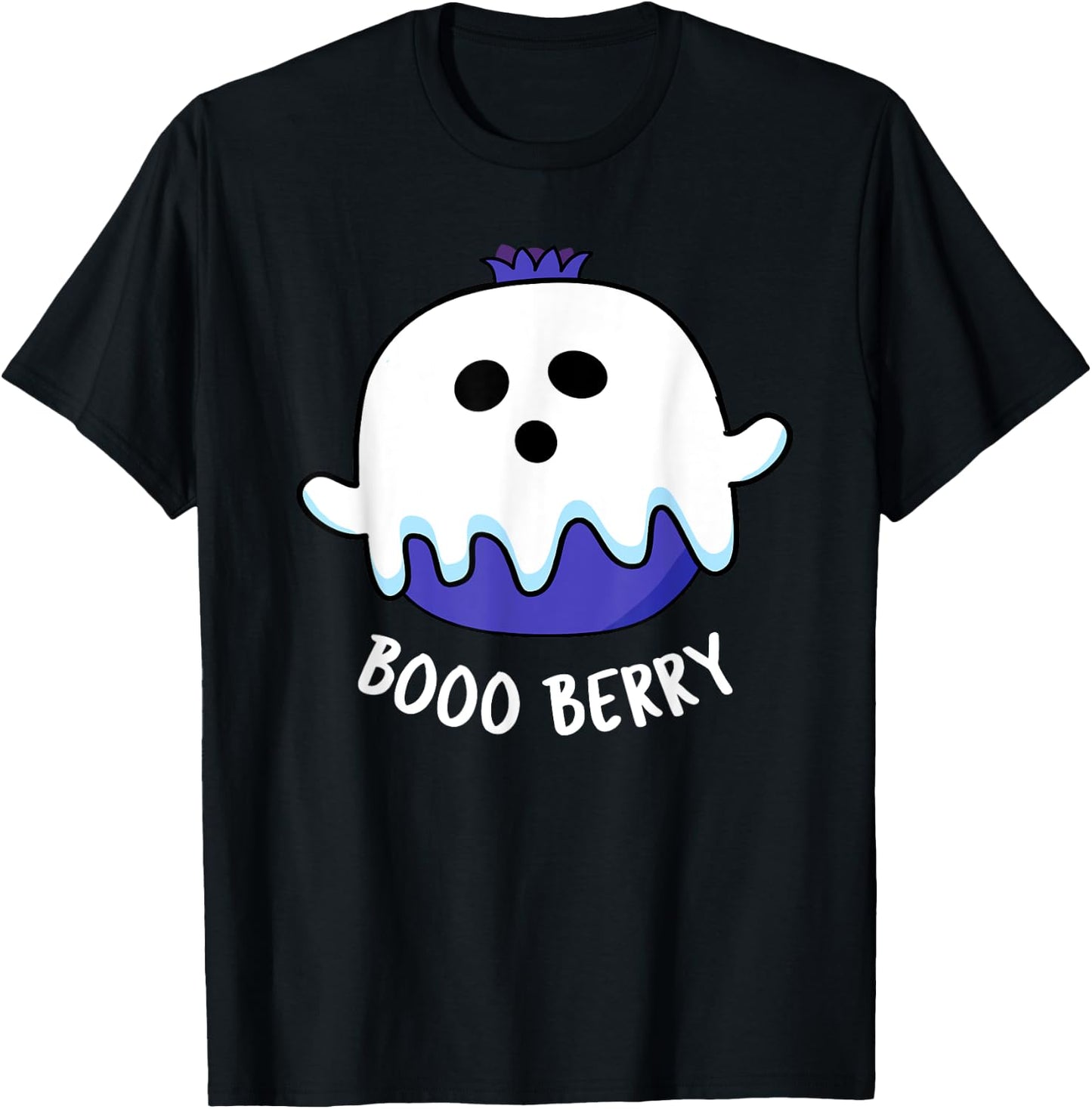 Boo Berry Funny Fruit Pun T-Shirt - T-Shirt | Black