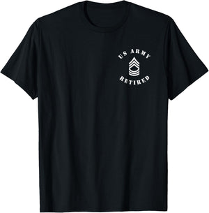 US Army Retired - Master Sergeant - MSG T-Shirt - T-Shirt | Black
